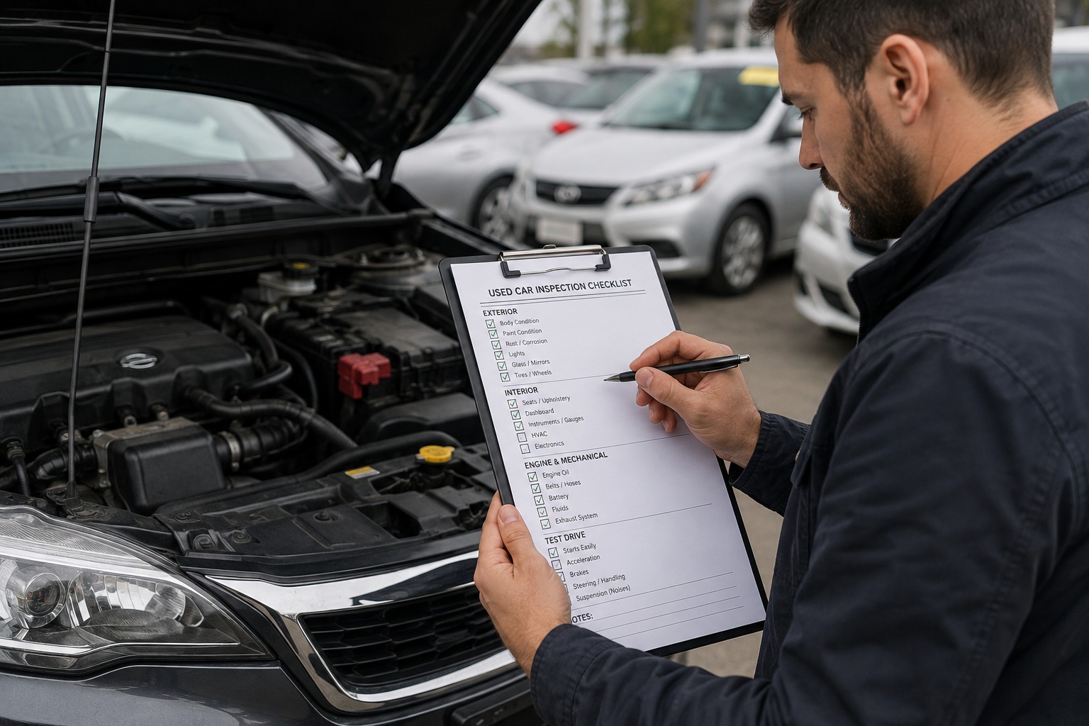 verifying VIN details when checking a used car before purchase