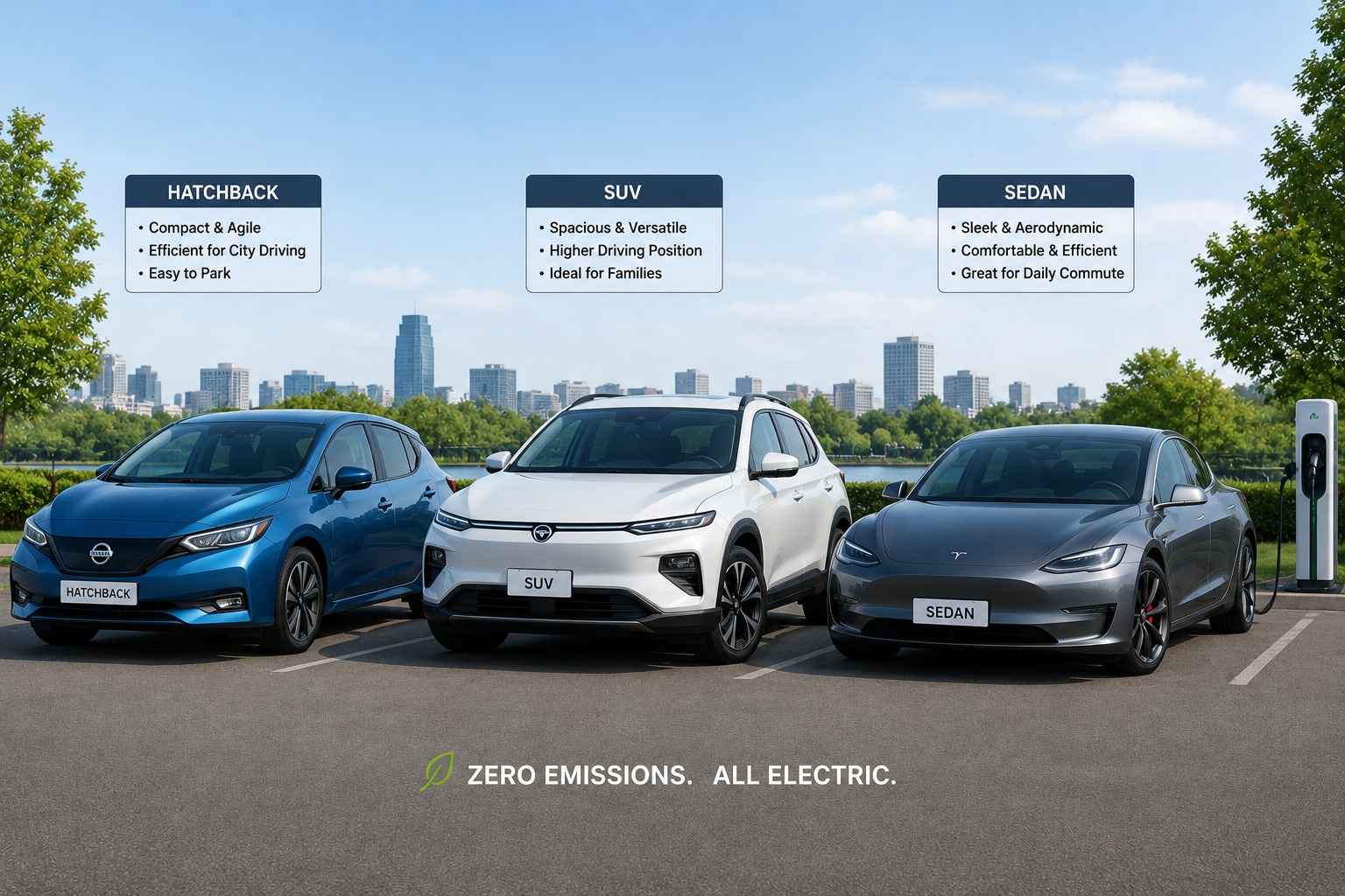 comparing categories of second hand electric cars