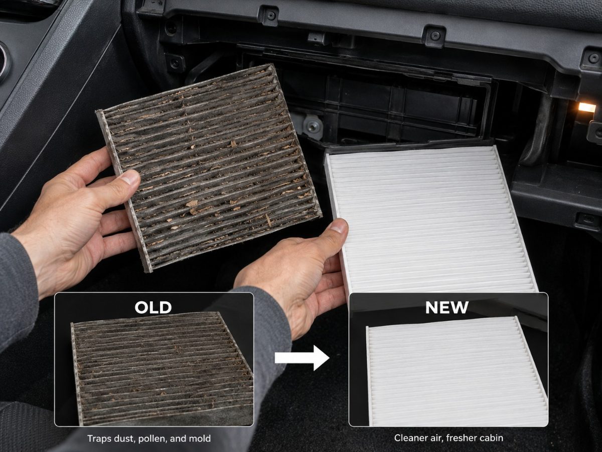 freshen car interior cabin air filter replacement