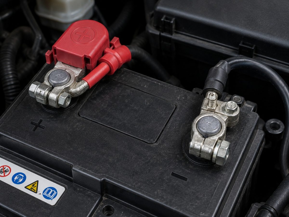 jump a car battery terminals positive negative