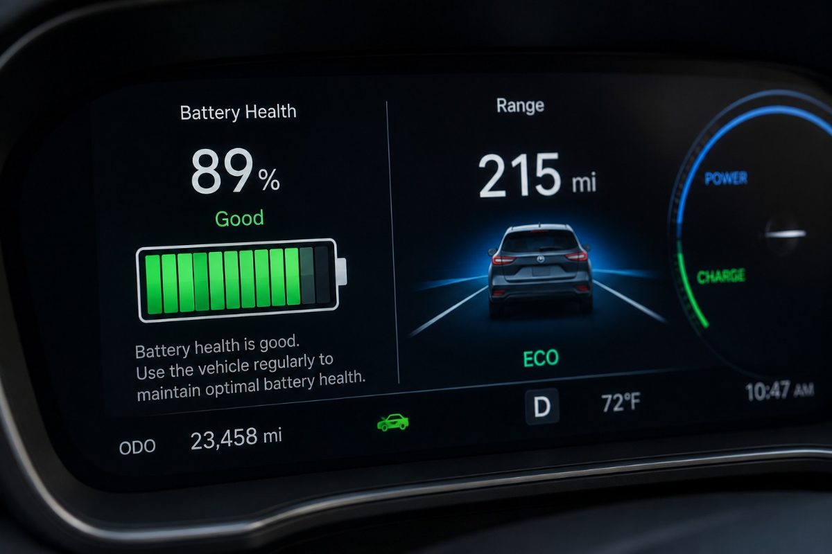 checking battery health on a used electric vehicle